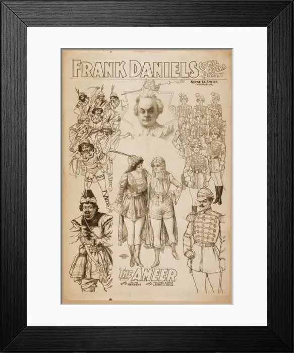 Framed Print : The Ameer music by Victor Herbert; book by Frederic Rankin Framed Print : The Ameer music by Victor Herbert; book by Frederic Rankin