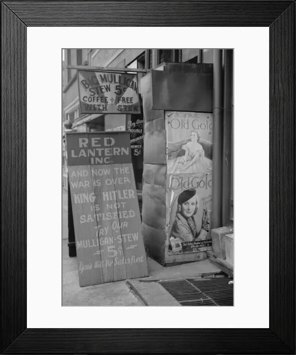 Framed Print : The poor boys friend, the proprietor call himself. Omaha, N Framed Print : The poor boys friend, the proprietor call himself. Omaha, N
