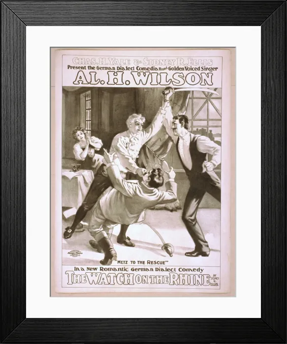 Framed Print : Chas. H. Yale & Sidney R. Ellis present the German dialect c