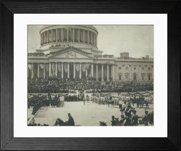 Framed Print : President Roosevelt taking the oath of office, Mar. 4 1905 Framed Print : President Roosevelt taking the oath of office, Mar. 4 1905