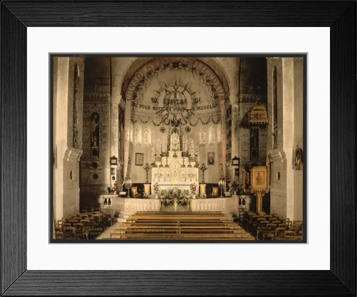 Framed Print : Interior of Notre Dame d Afrique, Algiers, Algeria Framed Print : Interior of Notre Dame d Afrique, Algiers, Algeria