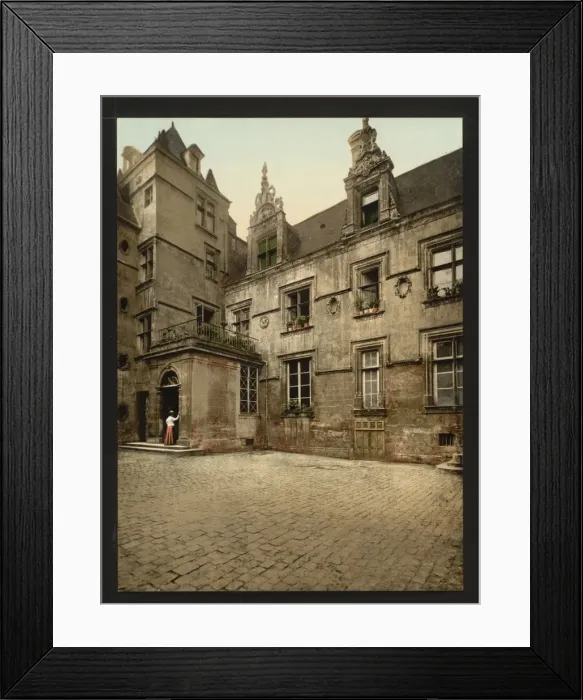 Framed Print : Ancient house of XVI century, Caen, France Framed Print : Ancient house of XVI century, Caen, France