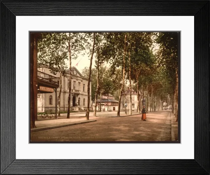 Framed Print : Hotel de ville, posts and telegraphs, Vichy, France Framed Print : Hotel de ville, posts and telegraphs, Vichy, France