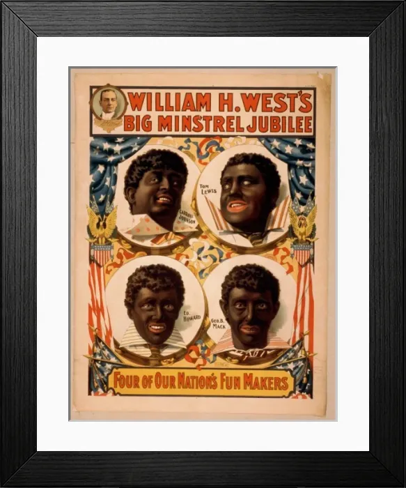 Framed Print : William H. Wests Big Minstrel Jubilee Framed Print : William H. Wests Big Minstrel Jubilee