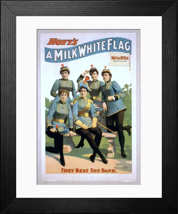 Framed Print : Hoyts A milk white flag Framed Print : Hoyts A milk white flag