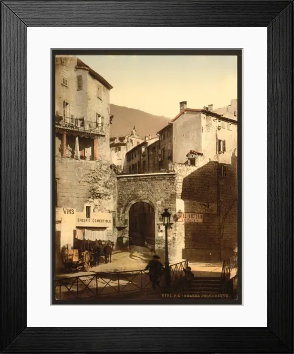 Framed Print : New gate, Grasse, France Framed Print : New gate, Grasse, France