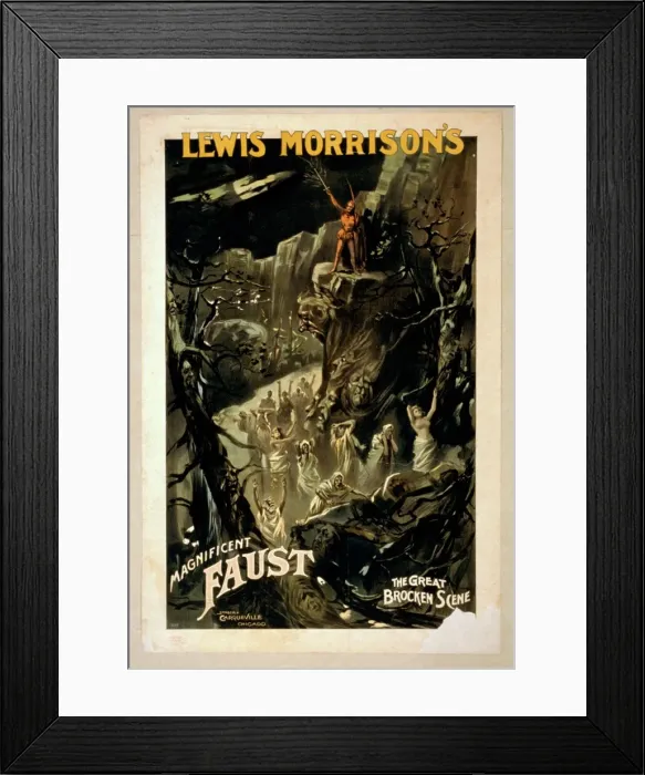 Framed Print : Lewis Morrisons magnificent Faust Framed Print : Lewis Morrisons magnificent Faust