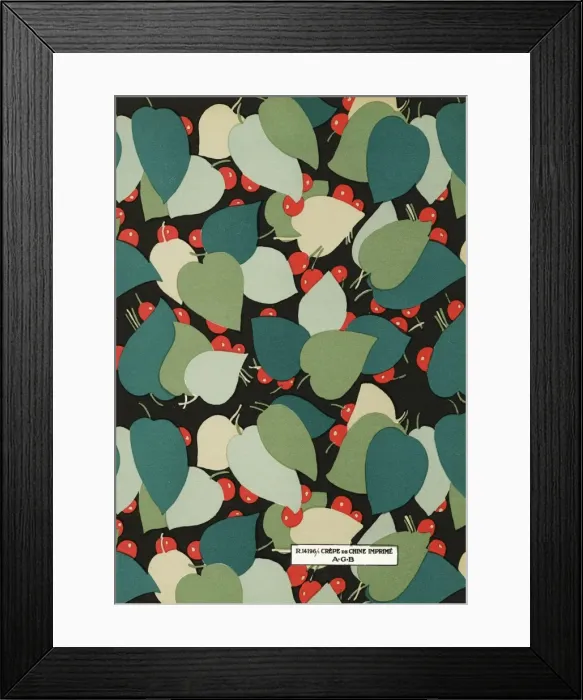 Framed Print : Fabric design, Art Gout Beaute, 1929 Framed Print : Fabric design, Art Gout Beaute, 1929