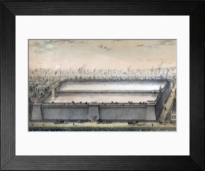 Framed Print : View of the Distributing Reservoir, New York Framed Print : View of the Distributing Reservoir, New York