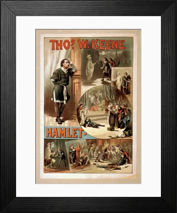Framed Print : Thos. W. Keene. Hamlet Framed Print : Thos. W. Keene. Hamlet