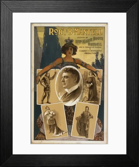 Framed Print : Rob t B. Mantell assisted by Miss Marie Booth Russell and a Framed Print : Rob t B. Mantell assisted by Miss Marie Booth Russell and a
