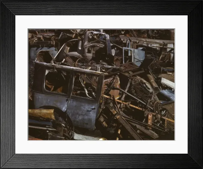 Framed Print : Scrap and salvage depot, Butte, Mont Framed Print : Scrap and salvage depot, Butte, Mont