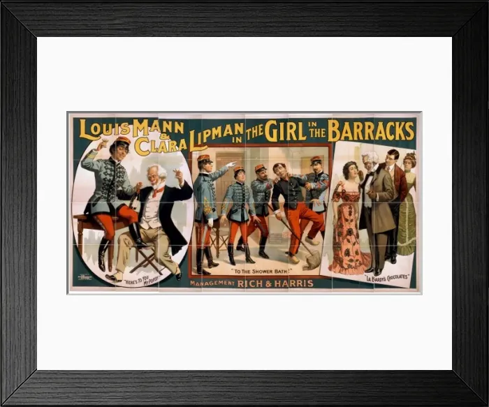 Framed Print : Louis Mann & Clara Lipman in The girl in the barracks Louis Framed Print : Louis Mann & Clara Lipman in The girl in the barracks Louis