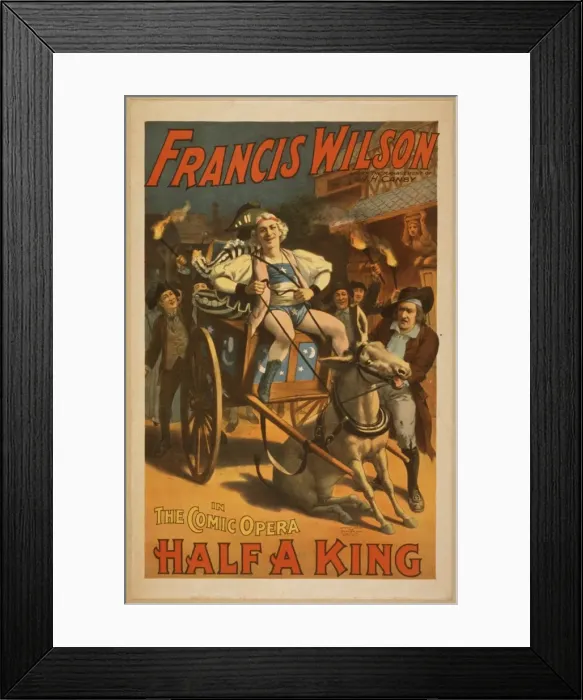 Framed Print : Francis Wilson under the management of AH Canby in the comic Framed Print : Francis Wilson under the management of AH Canby in the comic