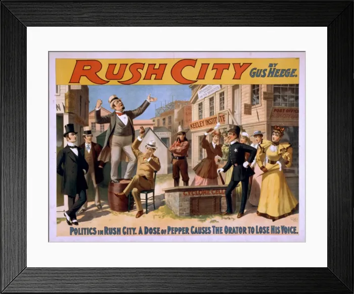Framed Print : Rush City by Gus Heege Framed Print : Rush City by Gus Heege
