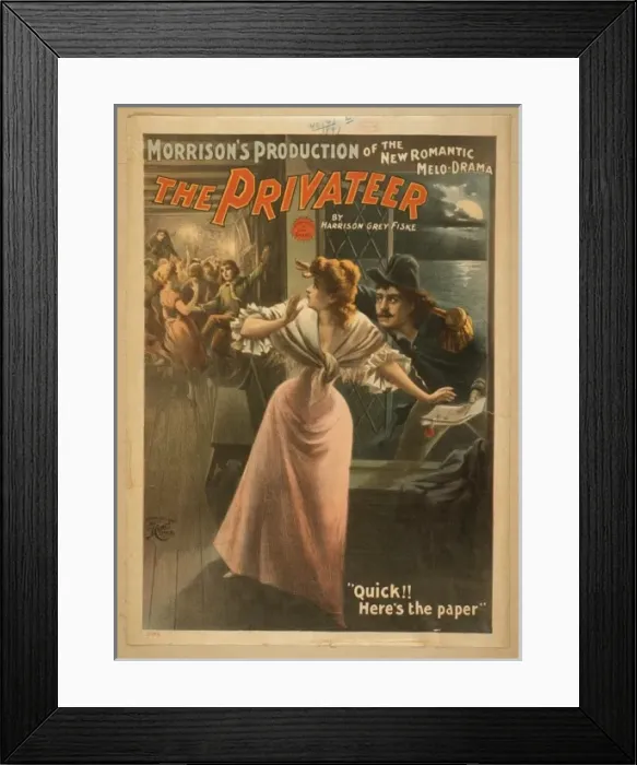 Framed Print : Morrisons production of the new romantic melo-drama, The pr Framed Print : Morrisons production of the new romantic melo-drama, The pr