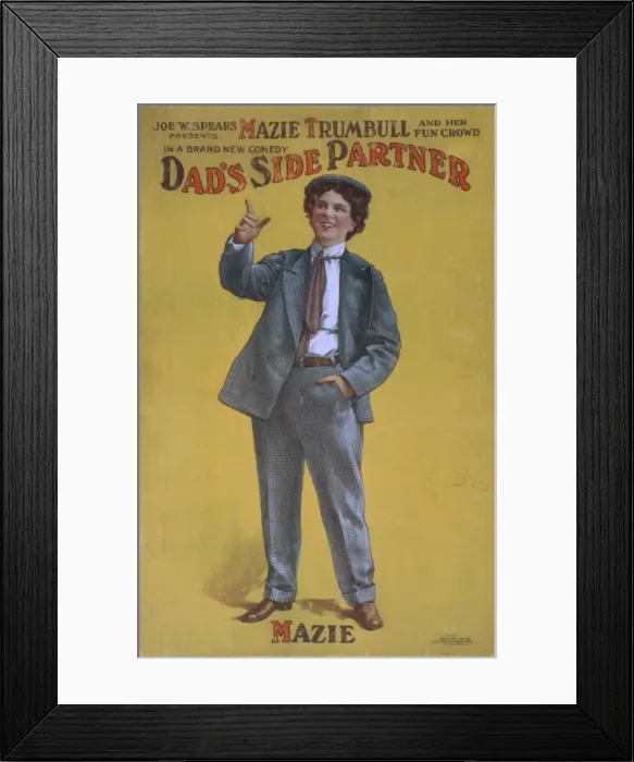 Framed Print : Joe W. Spears presents Mazie Trumbull and her fun crowd in a Framed Print : Joe W. Spears presents Mazie Trumbull and her fun crowd in a