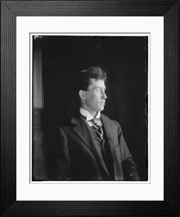 Framed Print : Orville Wright before he grew a mustache, side view facing r Framed Print : Orville Wright before he grew a mustache, side view facing r