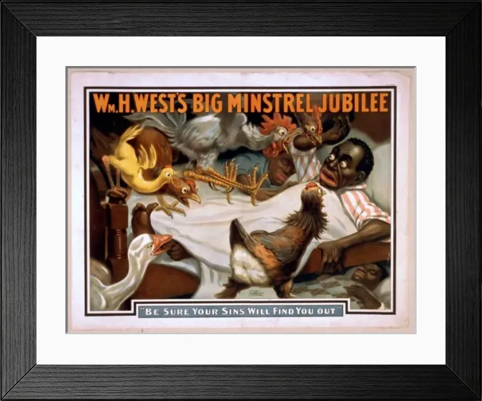 Framed Print : Wm. H. Wests Big Minstrel Jubilee Framed Print : Wm. H. Wests Big Minstrel Jubilee