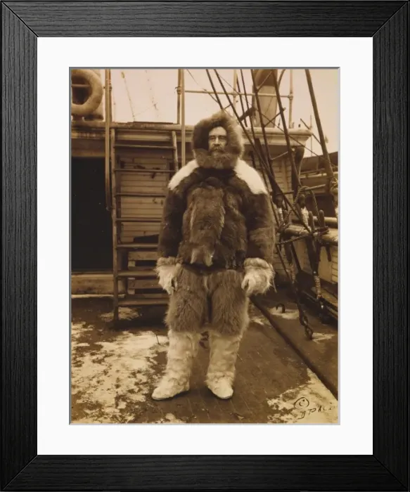 Framed Print : Peary on the main deck of steamship Roosevelt Framed Print : Peary on the main deck of steamship Roosevelt