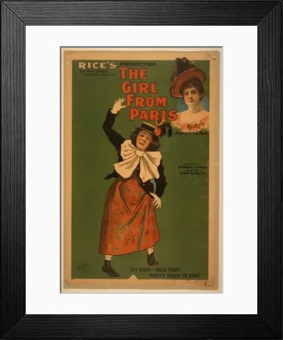 Framed Print : Rices production of the latest London novelty, The girl fro Framed Print : Rices production of the latest London novelty, The girl fro