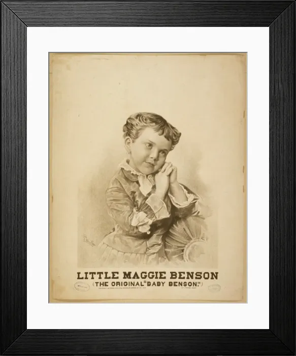 Framed Print : Little Maggie Benson the original Baby Benson. Little Maggie Framed Print : Little Maggie Benson the original Baby Benson. Little Maggie