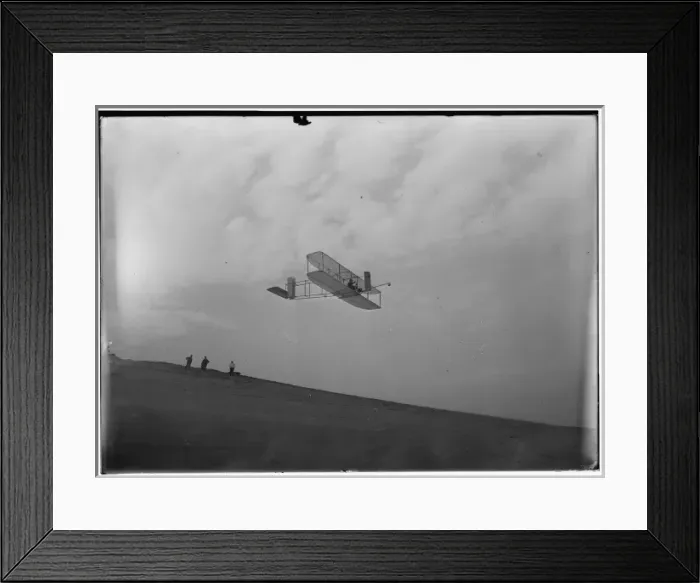 Framed Print : Right front view of glider in flight Framed Print : Right front view of glider in flight