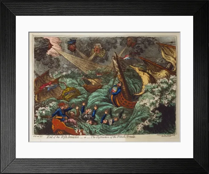 Framed Print : End of the Irish Invasion : - or - the Destruction of the Fr Framed Print : End of the Irish Invasion : - or - the Destruction of the Fr