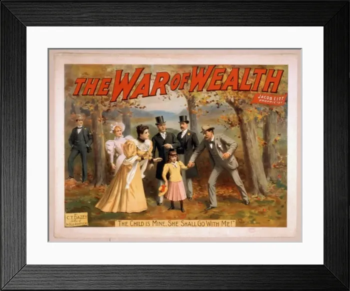 Framed Print : The war of wealth Framed Print : The war of wealth