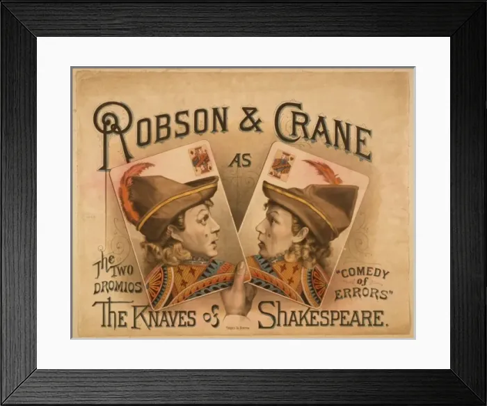 Framed Print : Robson & Crane as the knaves of Shakespeare Framed Print : Robson & Crane as the knaves of Shakespeare