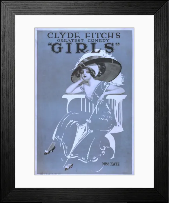 Framed Print : Clyde Fitchs greatest comedy, Girls Framed Print : Clyde Fitchs greatest comedy, Girls