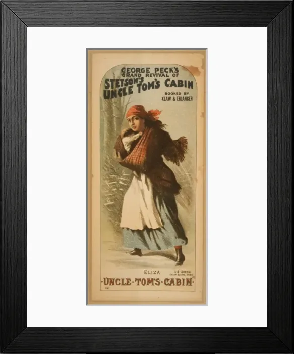 Framed Print : George Pecks grand revival of Stetsons Uncle Toms cabin b Framed Print : George Pecks grand revival of Stetsons Uncle Toms cabin b