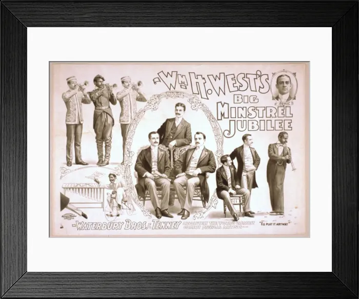 Framed Print : Wm. H. Wests Big Minstrel Jubilee Framed Print : Wm. H. Wests Big Minstrel Jubilee