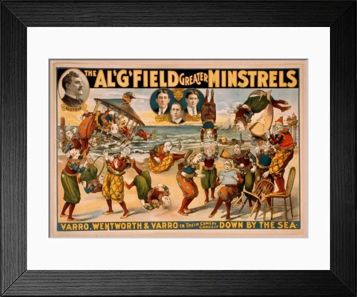 Framed Print : Al. G. Field Greater Minstrels Framed Print : Al. G. Field Greater Minstrels