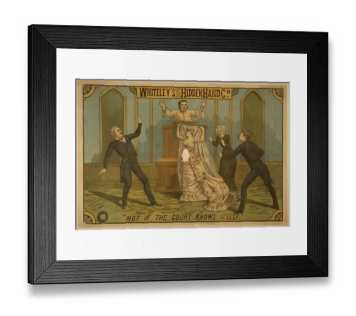 Framed Print : Whiteleys Original Hidden Hand Co Framed Print : Whiteleys Original Hidden Hand Co