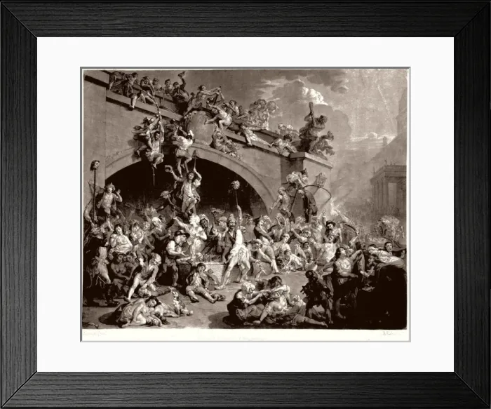 Framed Print : The plundering of the Kings cellar, Paris, 10th August, 179 Framed Print : The plundering of the Kings cellar, Paris, 10th August, 179