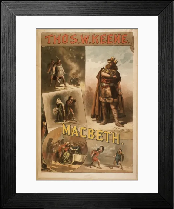 Framed Print : Thos. W. Keene. Macbeth Framed Print : Thos. W. Keene. Macbeth