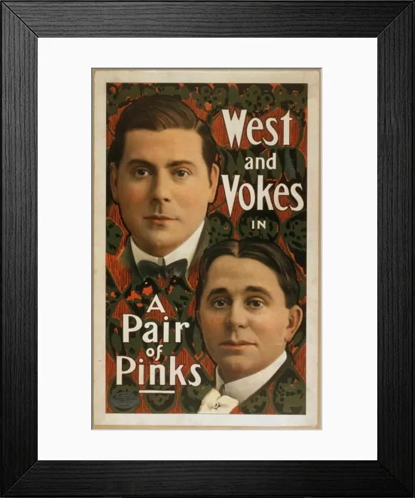 Framed Print : West and Vokes in A pair of pinks Framed Print : West and Vokes in A pair of pinks