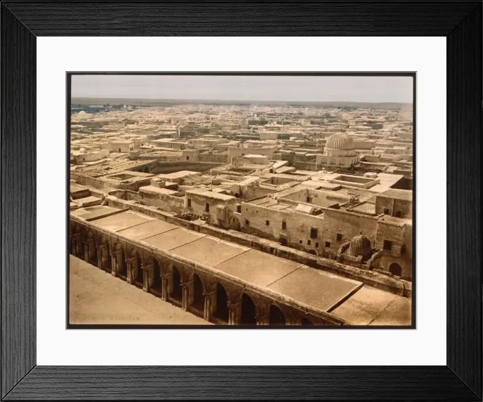 Framed Print : From minaret of the Great Mosque, Kairwan, Tunisia Framed Print : From minaret of the Great Mosque, Kairwan, Tunisia