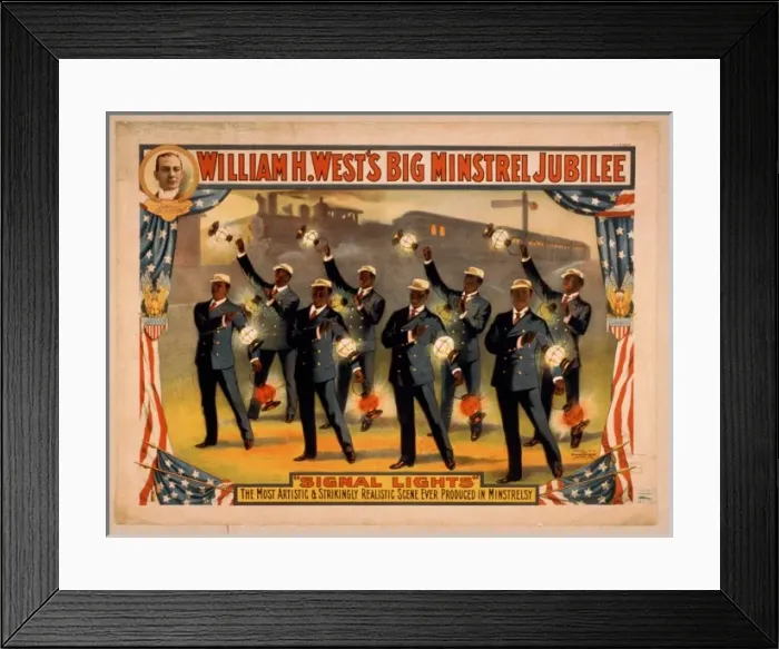 Framed Print : William H. Wests Big Minstrel Jubilee Framed Print : William H. Wests Big Minstrel Jubilee
