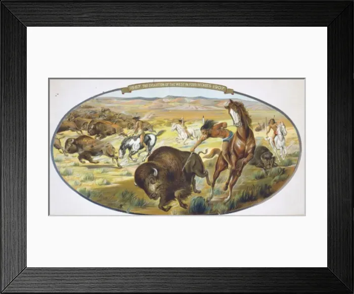 Framed Print : 1867 - The evolution of the West in four decades - 1907 Framed Print : 1867 - The evolution of the West in four decades - 1907
