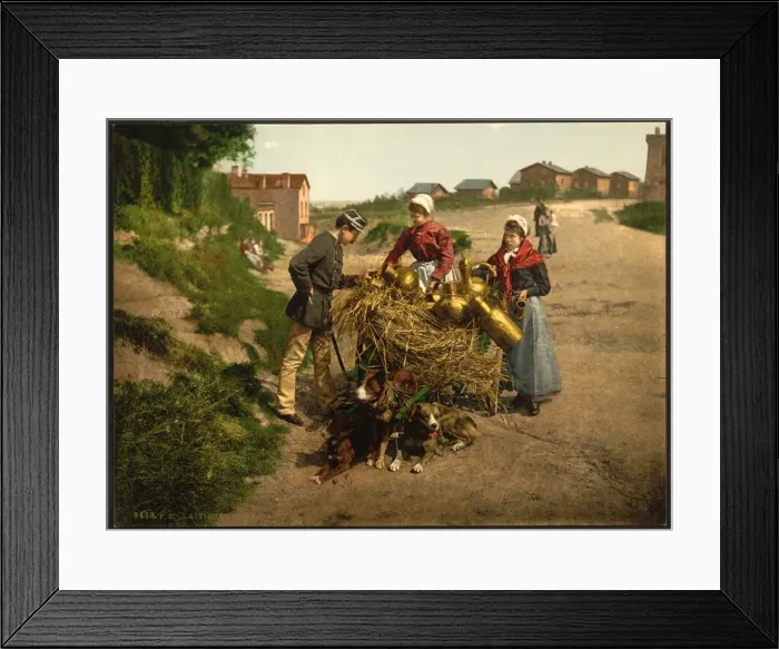Framed Print : Milksellers, Brussels, Belgium Framed Print : Milksellers, Brussels, Belgium