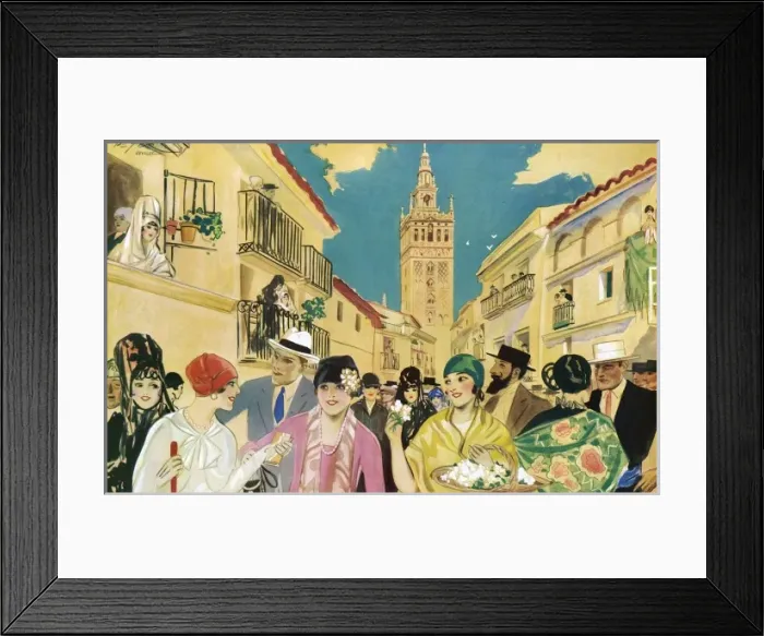 Framed Print : Easter Morning in Seville in Peter Framed Print : Easter Morning in Seville in Peter