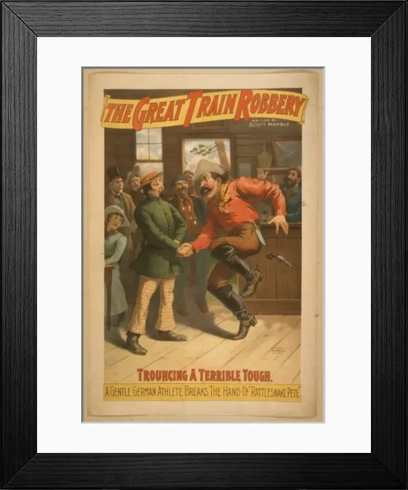 Framed Print : The great train robbery written by Scott Marble Framed Print : The great train robbery written by Scott Marble