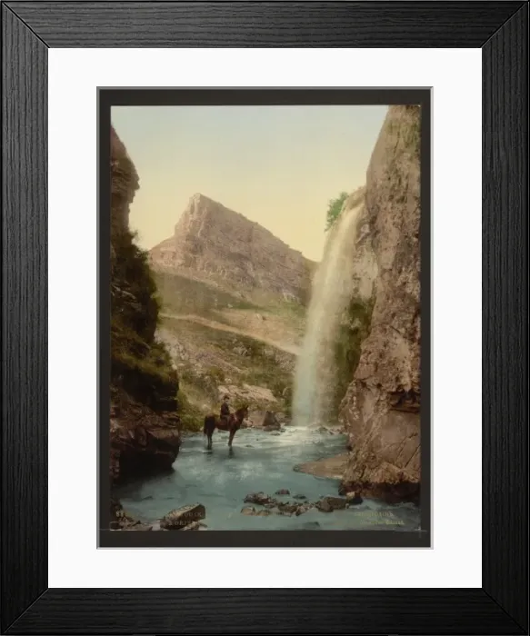 Framed Print : The waterfall Orjechowoi Balkje, Kisslowodzk, (i. e. Kislovo Framed Print : The waterfall Orjechowoi Balkje, Kisslowodzk, (i. e. Kislovo