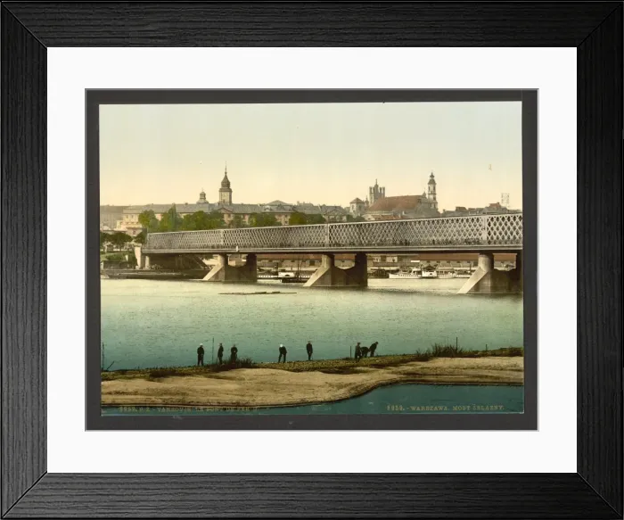 Framed Print : The Iron bridge, Warsaw, Russia (i. e. Warsaw, Poland) Framed Print : The Iron bridge, Warsaw, Russia (i. e. Warsaw, Poland)