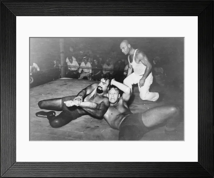 Framed Print : Wrestling match sponsored by American Legion, Sikeston, Miss Framed Print : Wrestling match sponsored by American Legion, Sikeston, Miss