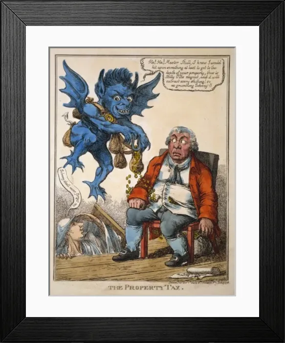 Framed Print : The property tax Framed Print : The property tax