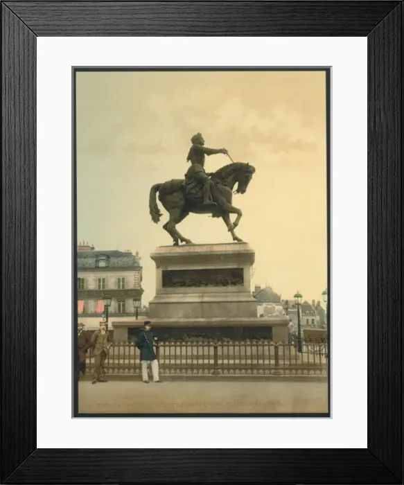 Framed Print : Statue of Joan of Arc by Foyatier in the Martyrs Place, Orl Framed Print : Statue of Joan of Arc by Foyatier in the Martyrs Place, Orl