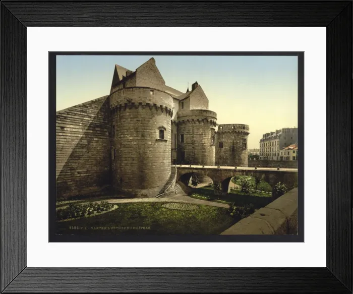 Framed Print : Entrance to castle, Nantes, France Framed Print : Entrance to castle, Nantes, France
